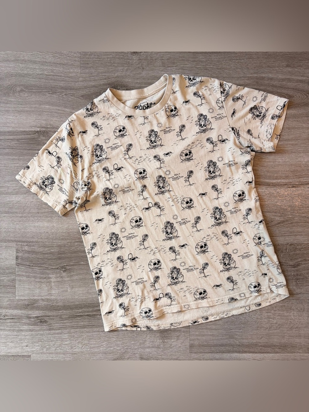 Eighty Eight skull print tshirt
